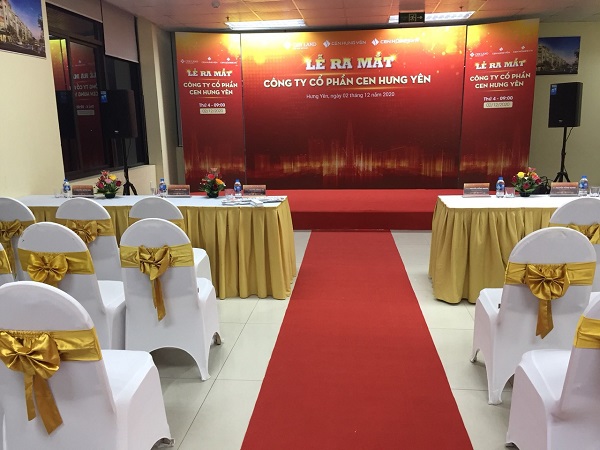Lễ ra mắt Công ty Cổ phần Cen Hưng Yên được thực hiện bởi dịch vụ tổ chức sự kiện Tuấn Việt