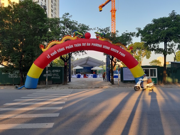 Lễ khởi công phần thân dự án Phương Đông Green Park được thực hiện bởi dịch vụ tổ chức sự kiện Tuấn Việt