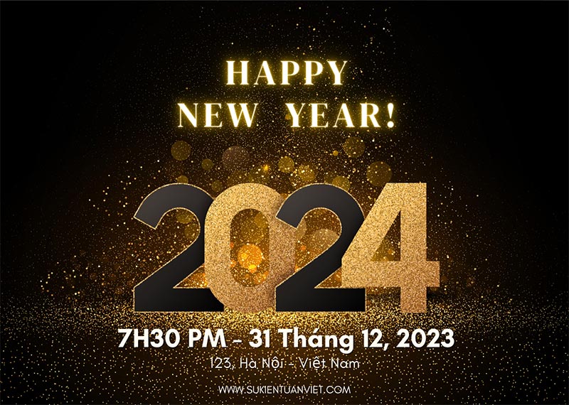 tham khảo backdrop year end party