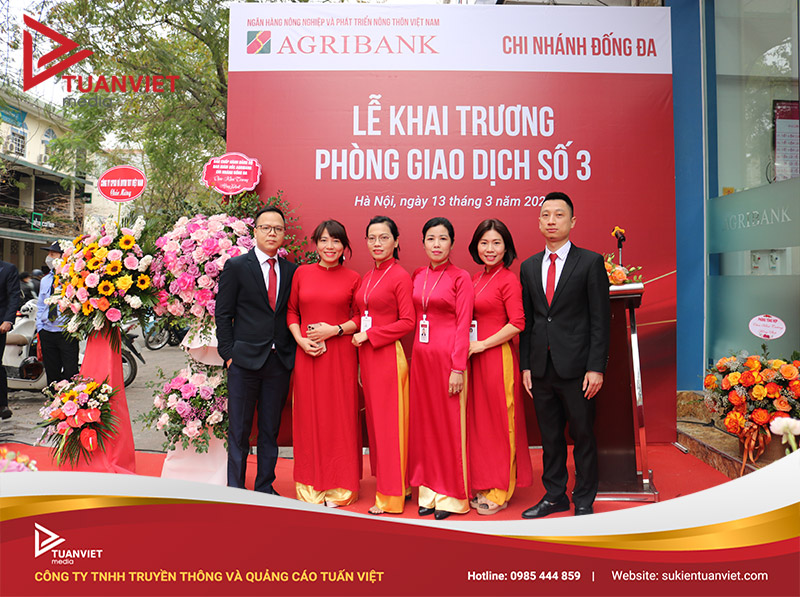 khai trương Agribank Thái Thịnh